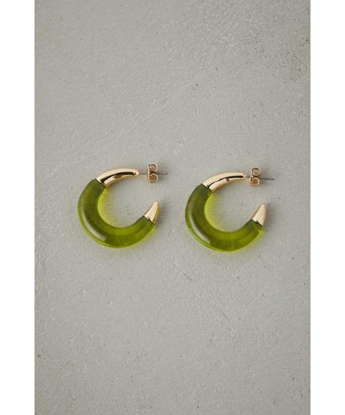 AZUL by moussy(アズールバイマウジー)/CLEAR HOOP EARRINGS/img07