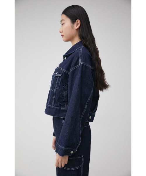 AZUL by moussy(アズールバイマウジー)/WIDE SLEEVE SHORT DENIM JACKET/img14