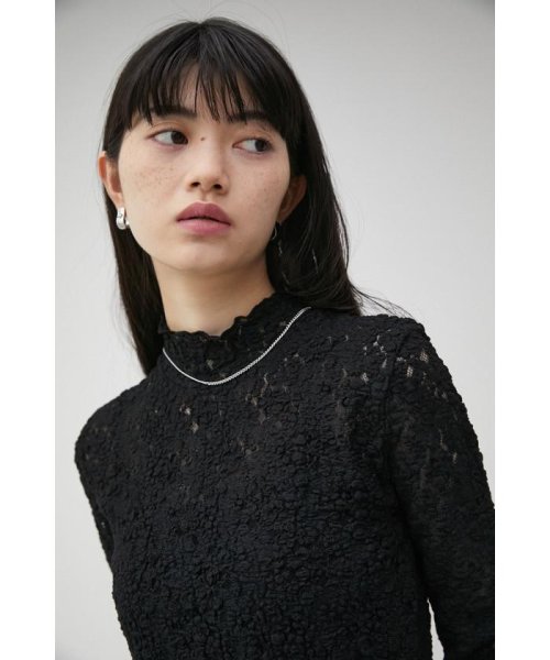 AZUL by moussy(アズールバイマウジー)/CUT LACE LONG SLEEVE TOPS/img10