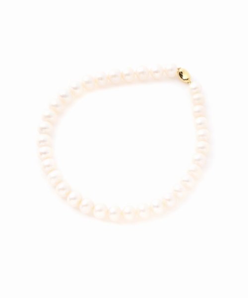 エシカル淡水ポテトパールネックレス10mm36cm SV 