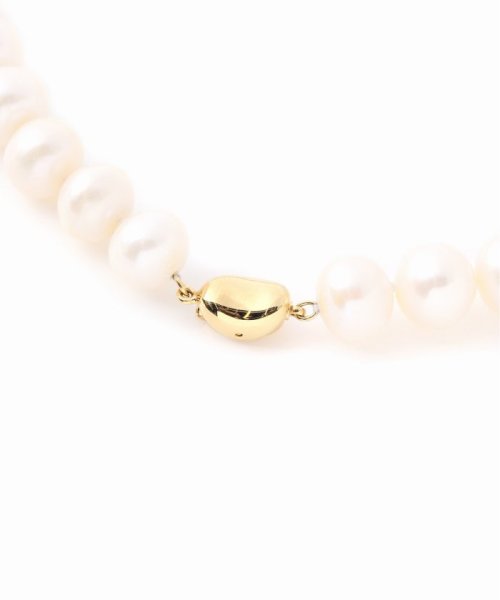 エシカル淡水ポテトパールネックレス10mm36cm SV 