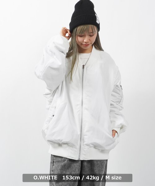 1111clothing(ワンフォークロージング)/MA－1 メンズ フライトジャケット レディース ライトアウター ブルゾン 2WAY ジャケット アウター 長袖 ミリタリー ベスト オーバーサイズ/img07