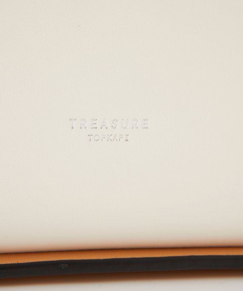 TOPKAPI TREASURE(トプカピトレジャー)/【TREASURE TOPKAPI】トレジャー トプカピ フェイクレザー バイカラー ショルダー付き トートバッグ/img12