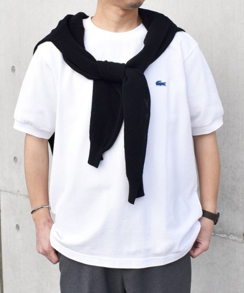 SHIPS any MEN(シップス　エニィ　メン)/【SHIPS any別注】LACOSTE: ワンポイント ロゴ ピケ クルーネック Tシャツ 24SS◇/img03