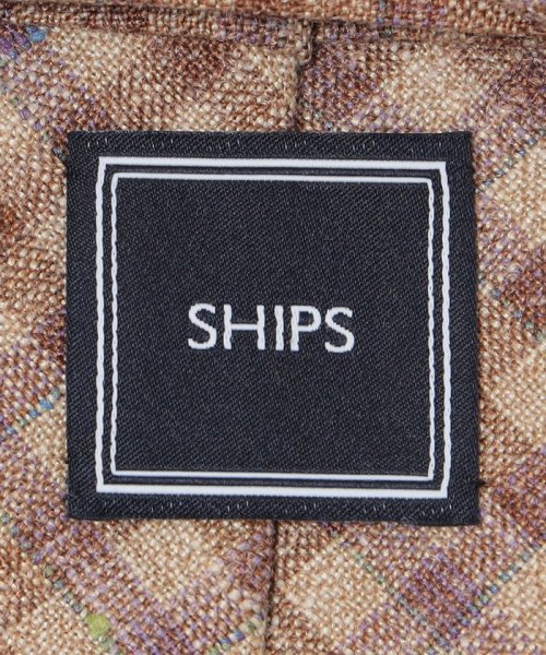SHIPS MEN(シップス　メン)/SHIPS: リネン ラスティック チェック ネクタイ/img02