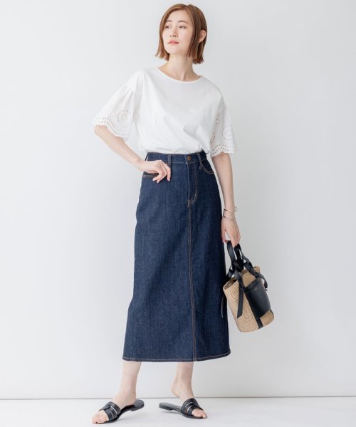 NIJYUSANKU（LARGE SIZE）(２３区（大きいサイズ）)/【洗える】23区DENIM ストレッチデニム スカート/img21