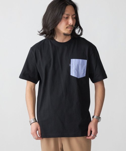 SHIPS MEN(シップス　メン)/*SHIPS: ストライプ シャツ ポケット Tシャツ/img17