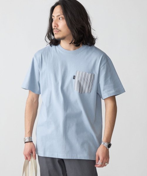 SHIPS MEN(シップス　メン)/*SHIPS: ストライプ シャツ ポケット Tシャツ/img25