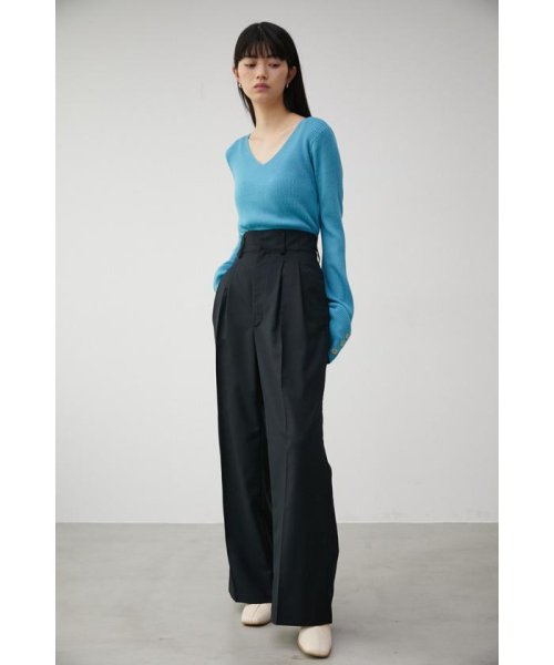 AZUL by moussy(アズールバイマウジー)/FRONT DARTS HIGH WAIST PANTS/img12