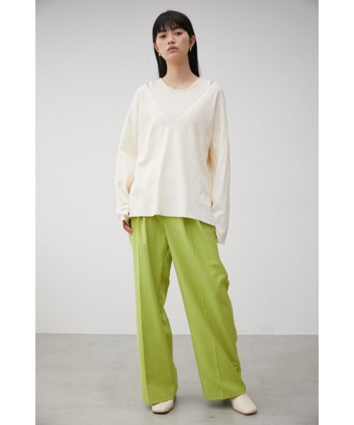 AZUL by moussy(アズールバイマウジー)/FRONT DARTS HIGH WAIST PANTS/img20