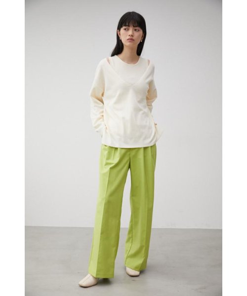 AZUL by moussy(アズールバイマウジー)/FRONT DARTS HIGH WAIST PANTS/img21