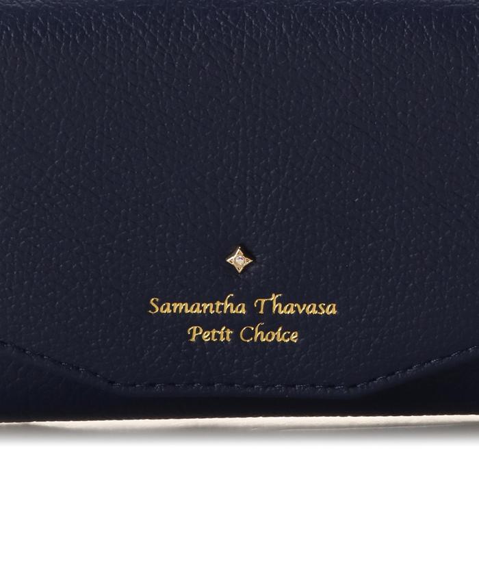 Samantha Thavasa 名刺入れ センターバックル 名刺入れ(FREE ブラック): Samantha Thavasa