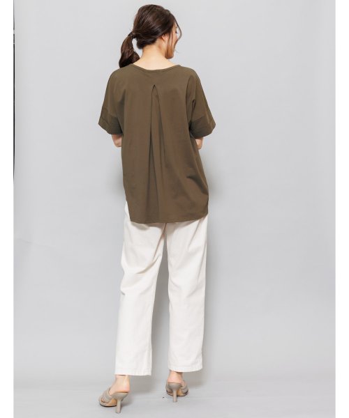 mili an deni(ミリアンデニ)/綿100%バックタックTシャツ レディース トップス 半袖 tシャツ カットソー/img30