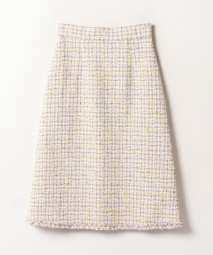 [LOULOU WILLOUGHBY】ファンシーツイードスカート