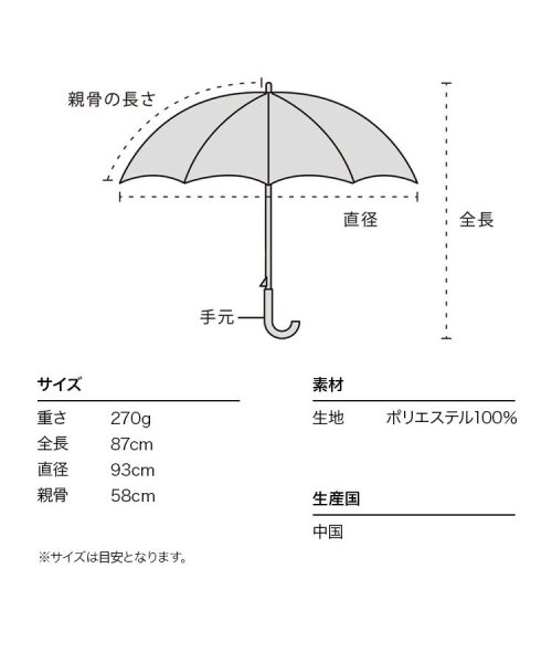 Wpc．(Wpc．)/【Wpc.公式】雨傘 ニュアンスパターン  58cm 軽くて丈夫 晴雨兼用 長傘/img07