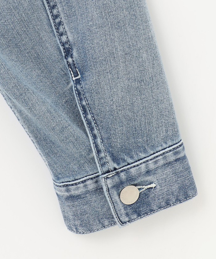 ご好評につき追加生産・洗える】USUKARU DENIM ノーカラージャケット