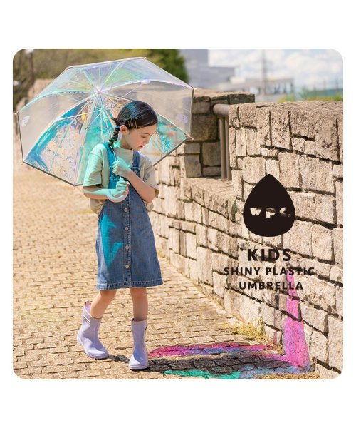 Wpc．(Wpc．)/【Wpc.公式】キッズ シャイニーアンブレラ 50cm 子供用 子ども 女の子 雨傘 長傘/img04