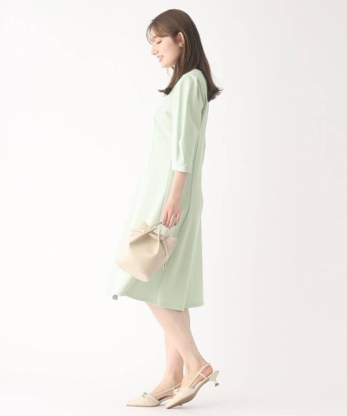 index(インデックス)/【DRESS】ダブルフェイス フィット＆フレアワンピース/img12