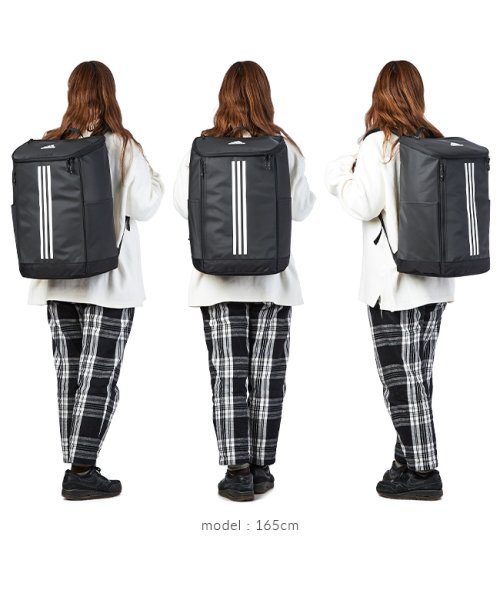 adidas(adidas)/アディダス リュック リュックサック 31L スクエア ボックス型 三本ライン 通学 高校生 中学 大容量 軽量 B4 撥水 adidas 67922/img06