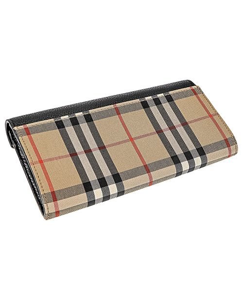 BURBERRY(バーバリー)/BURBERRY バーバリー 8026108 長財布　ヴィンテージチェック＆レザー/img01