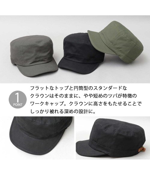 Besiquenti(ベーシックエンチ)/キャンバス ショートバイザー ワークキャップ シンプル カジュアル 帽子 メンズ/img02