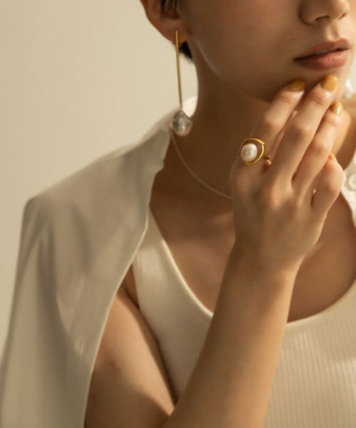SMELLY(スメリー)/SMELLY so’　pearl round ring/img04