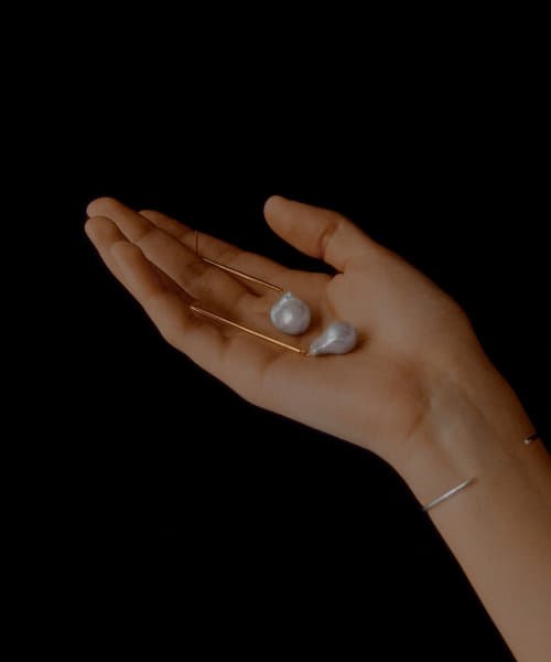 SMELLY(スメリー)/SMELLY so’　baroque pearl bar pierce/img02