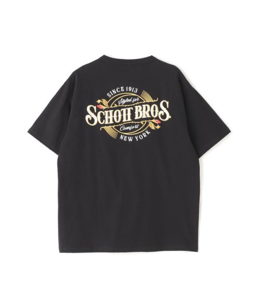 Schott(ショット)/S/S T－SHIRT "EMBROIDERED　SCHOTT　BROS."/刺繍Tシャツ "ショットブロス/img10