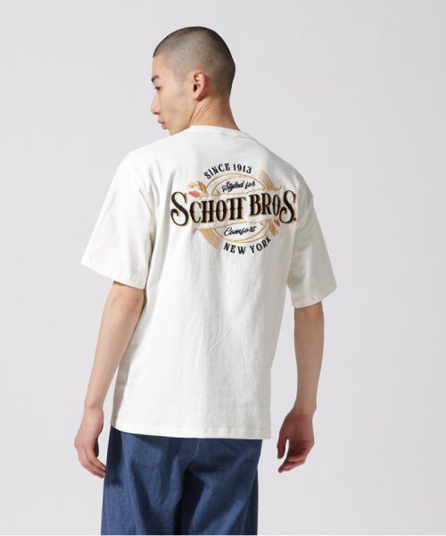 Schott(ショット)/S/S T－SHIRT "EMBROIDERED　SCHOTT　BROS."/刺繍Tシャツ "ショットブロス/img20