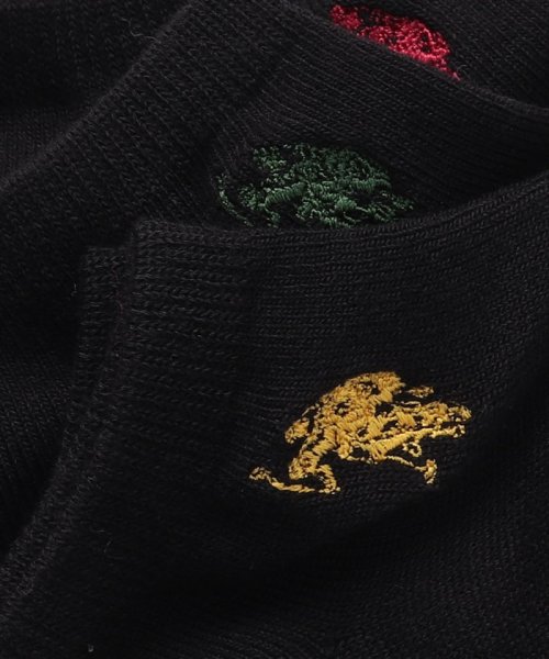 US POLO ASSN(US POLO ASSN)/A. 黒無地 USPA 刺繍 3P 父の日 プレゼント ギフト/img01