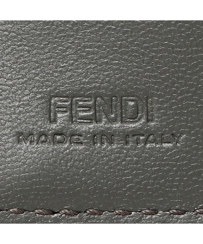 フェンディ 三つ折り財布 バゲットマイクロ FF グレー レディース FENDI 8M0395 AAJD F1EFW