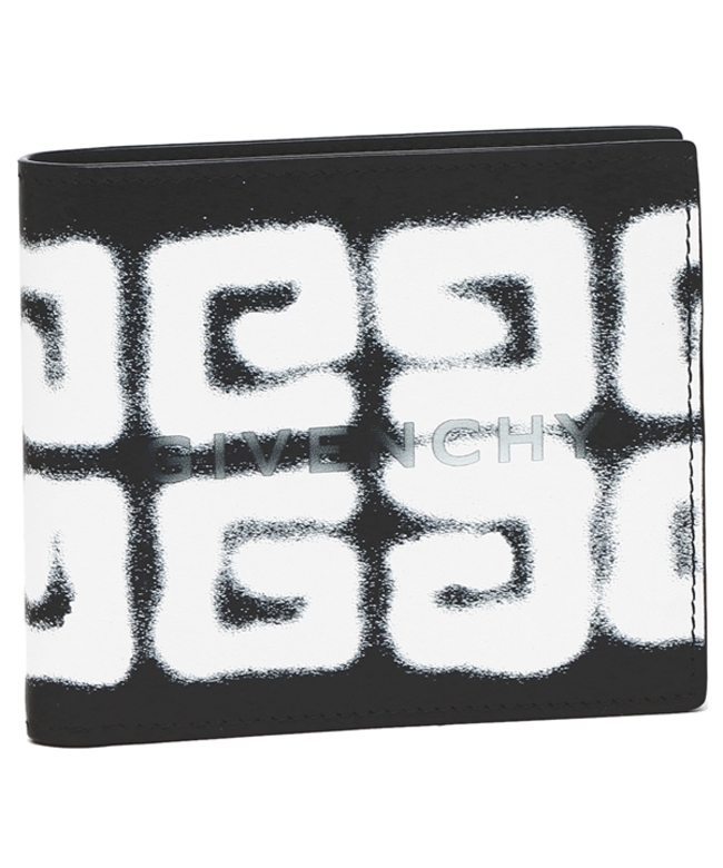 ジバンシィ 二つ折り財布 タグエフェクト 4Gプリント ブラック メンズ GIVENCHY BK608NK1EB 001