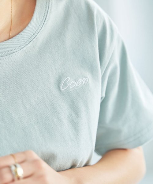 coen(coen)/coen（コーエン）刺繍ロゴTシャツ/img12