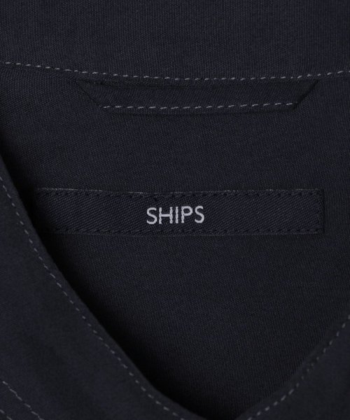 SHIPS MEN(シップス　メン)/SHIPS: パウダリータッチ シルク リラックス バンドカラーシャツ/img05