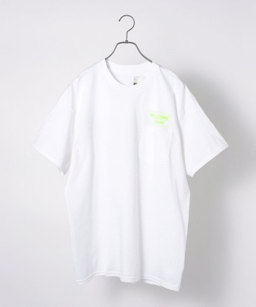 SHIPS any MEN(シップス　エニィ　メン)/【SHIPS any別注】Welcome－rain: NEON RAINDROPS Tシャツ/img01