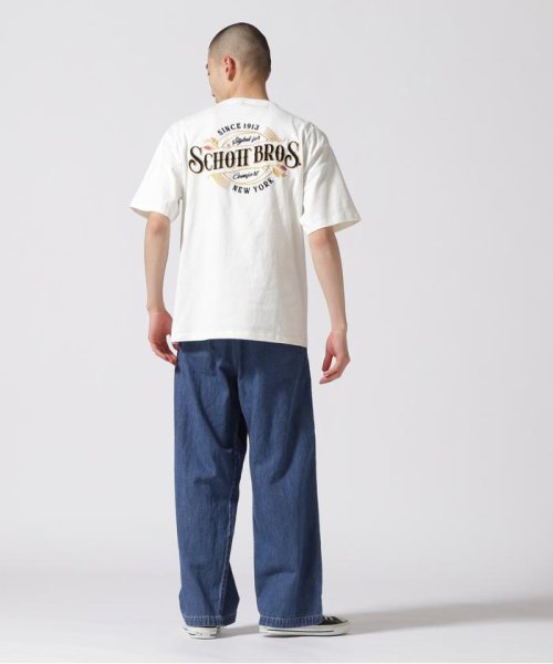 Schott(ショット)/S/S T－SHIRT "EMBROIDERED　SCHOTT　BROS."/刺繍Tシャツ "ショットブロス/img23