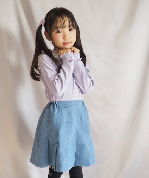 SHOO・LA・RUE(Kids) (シューラルーキッズ)/【110－140cm】インパン付きデニムプリーツスカート/img11