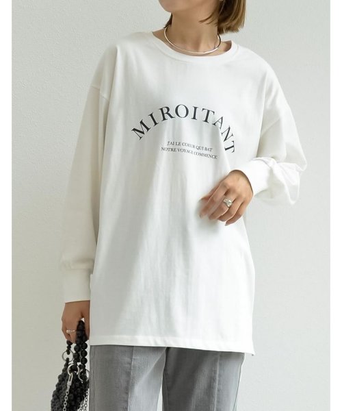 Re:EDIT(リエディ)/[2023－24 WINTER COLLECTION]フロントロゴプリント長袖ロングTシャツ/img21