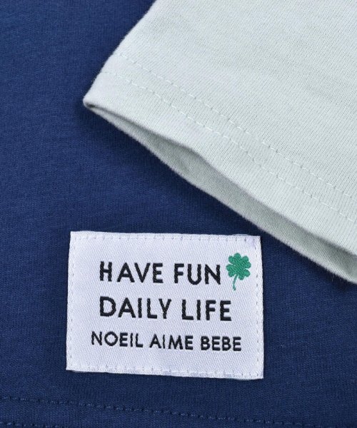 Noeil aime BeBe(ノイユ　エーム　べべ)/重ね着風 配色 切り替え Tシャツ (80~130cm)/img11