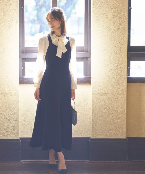 クロップドテーラードジャケット＆マーメイドワンピーススーツ「SU1189」 ジャケット ワンピース スタイルアップを叶えてくれます 軽やかに揺れるマーメイドラインのジャンパースカート 7号 9号 11号 13号 15号 95％　ポリウレタン