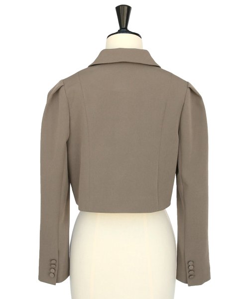 クロップドテーラードジャケット＆マーメイドワンピーススーツ「SU1189」 ジャケット ワンピース スタイルアップを叶えてくれます 軽やかに揺れるマーメイドラインのジャンパースカート 7号 9号 11号 13号 15号 95％　ポリウレタン