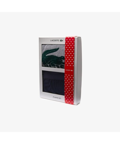 LACOSTE Mens(ラコステ　メンズ)/ヴェルヴェットロゴコットンブレンドジャージパジャマセット/img05