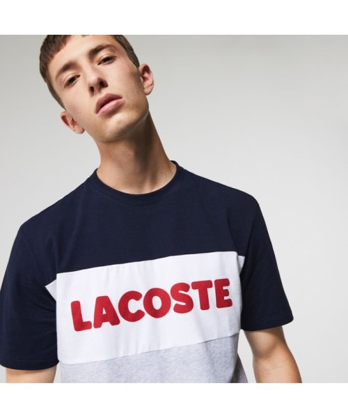 LACOSTE Mens(ラコステ　メンズ)/カラーブロックストレッチコットンパジャマセット/img01