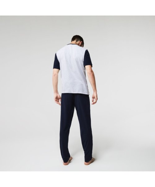 LACOSTE Mens(ラコステ　メンズ)/カラーブロックストレッチコットンパジャマセット/img02