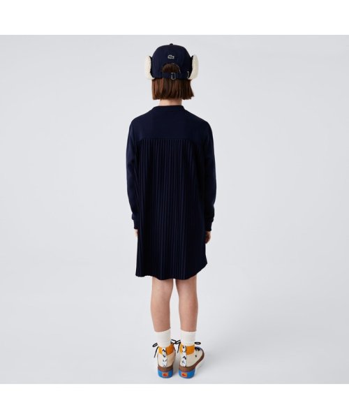 LACOSTE KIDS(ラコステ　キッズ)/GIRLSバックプリーツクルーネックスウェットドレス/img01