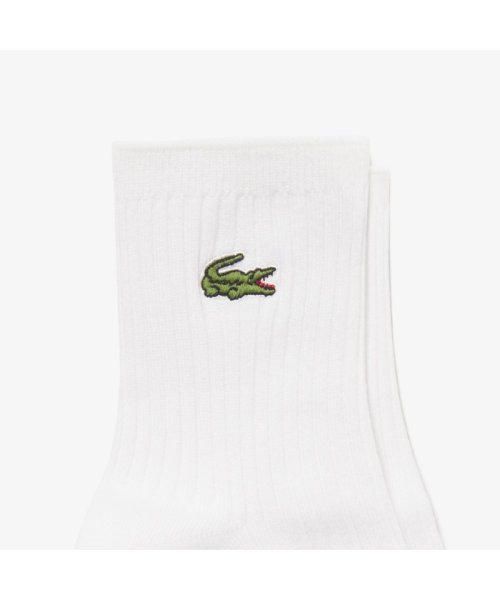 LACOSTE(ラコステ)/クロックエンブレムプレーンショートソックス/img01