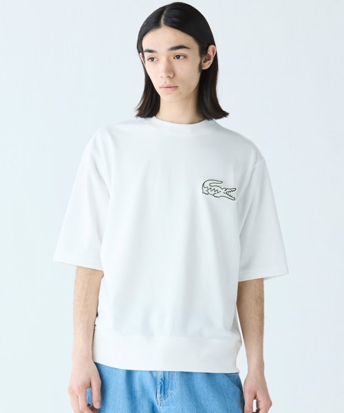 オーバーサイズクロックエンブレムスウェットTシャツ 