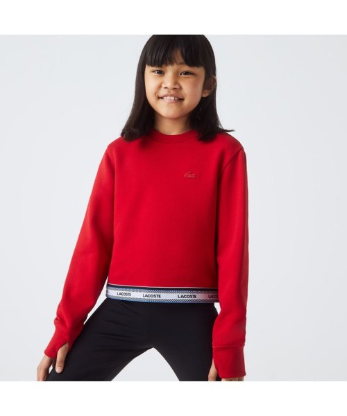 LACOSTE KIDS(ラコステ　キッズ)/GIRLSワイド&ショートクルーネックスウェット/img01