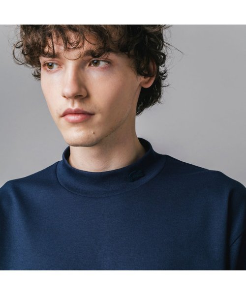 LACOSTE Mens(ラコステ　メンズ)/5分袖モックネックサマーニットTシャツ/img03