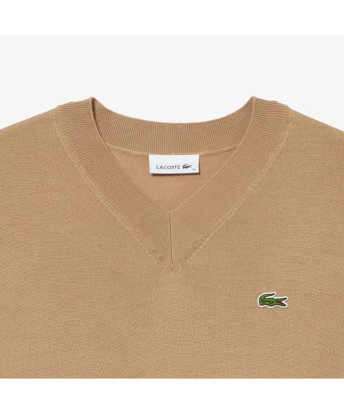 LACOSTE(ラコステ)/ウォッシャブルウールVネックニットセーター/img09